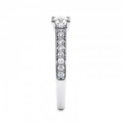 Anillo Mon Amour Oro Blanco 18k 750 Mil&eacute;simas - Casa Celinni