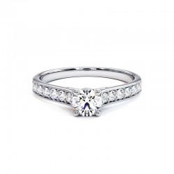 Anillo Mon Amour Oro Blanco 18k 750 Mil&eacute;simas - Casa Celinni