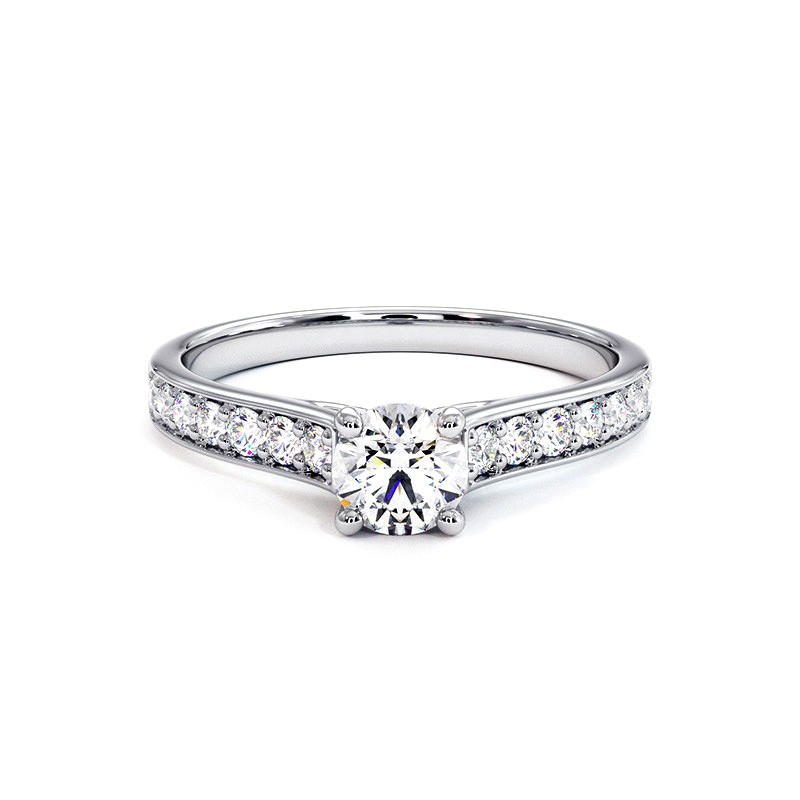 Ring Mon amour Wei&szlig;gold 18k 750 Tausendstel - Celinni