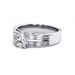 Anillo Laure Oro Blanco 18k 750 Mil&eacute;simas - Casa Celinni