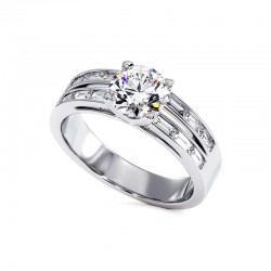 Laure Ring Wei&szlig;gold 18k 750 Tausendstel - Celinni