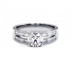 Laure Ring Wei&szlig;gold 18k 750 Tausendstel - Celinni