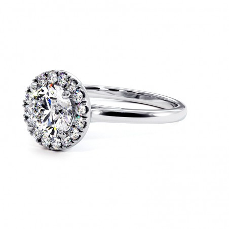 Bestimmungsring Weißgold 18k 750 Tausendstel