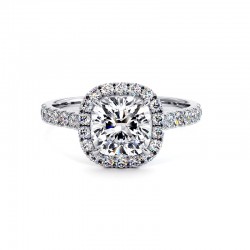 Cushion Cut Diamanten Ring...
