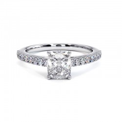 Diamanten Ring Kussensnede...