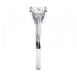 Prinzessin Diamantring Promesse Wei&szlig;gold 18k - Celinni