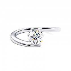 Ewiger Ring Wei&szlig;gold 18k 750 Tausendstel - Celinni