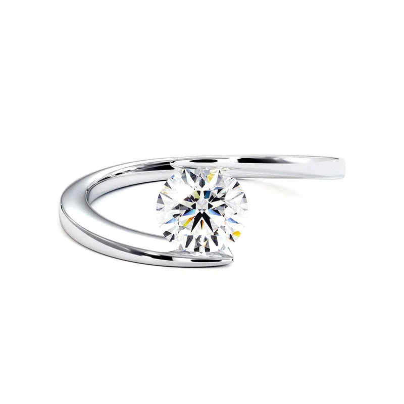 Eeuwige Ring Wit Goud 18k 750 Duizendsten