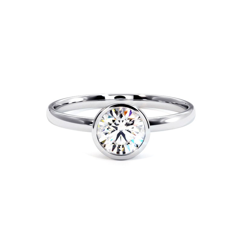 Chlo&eacute; Ring Wit Goud 18k 750 Duizendsten - Celinni