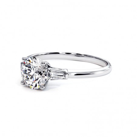 Anillo Satinado de Platino 950 Mil&eacute;simas
