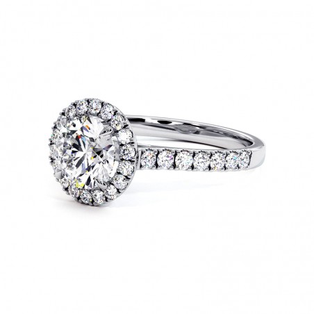 Diamantring Rundschliff Ma vie Platin 950 Tausendstel
