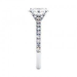 Anillo de Diamante Talla Ovalada Elle Platino 950/1000 - Casa Celinni