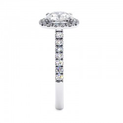 Anillo de Diamante Talla Coj&iacute;n Mi Vida Platino 950/1000 - Casa Celinni