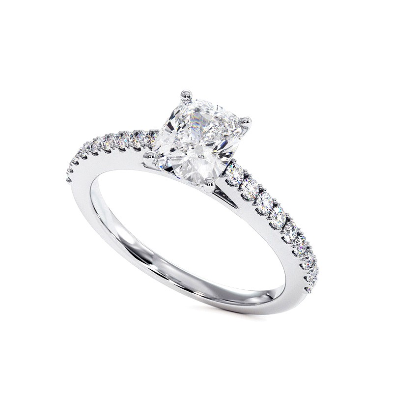 Bague Platine Diamant Naturel - Taille JPN 7 / US 4 1/8 - Occasion - Bijou Amour