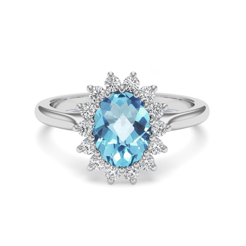 Marguerite© Oval Topaz Ring