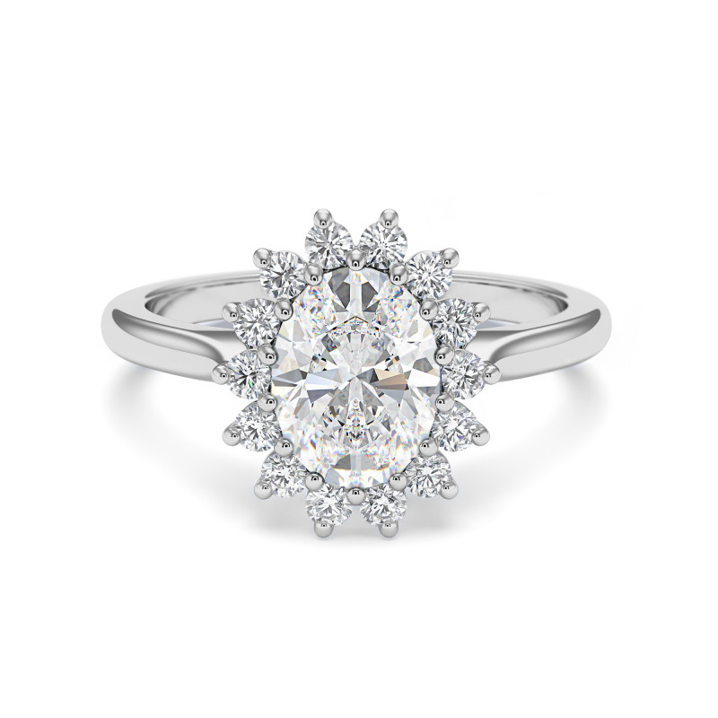 Daisy Ring© Oval White Sapphire