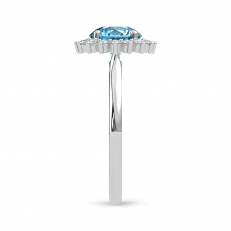 Daisy Ring© Round Topaz