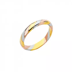 Elys&eacute;e Damen-Ehering 3 Goldt&ouml;ne 18K &ndash; Trauring | Celinni