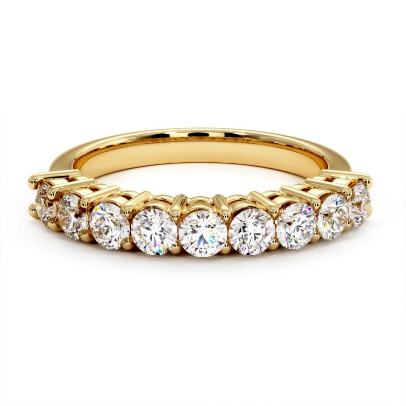 ديمي اليانصيب Promesse الماس الدائري الكلاسيكي في الذهب أو البلاتين