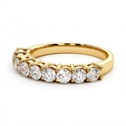 ديمي اليانصيب Promesse الماس الدائري الكلاسيكي في الذهب أو البلاتين