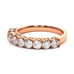 ديمي اليانصيب Promesse الماس الدائري الكلاسيكي في الذهب أو البلاتين