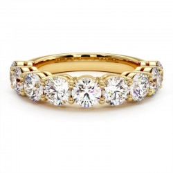 Half Alliance Promesse Classic Round Diamonds in Gold or Platinum