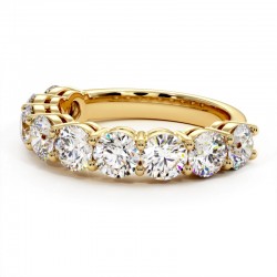 Half Alliance Promesse Classic Round Diamonds in Gold or Platinum