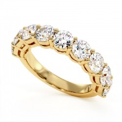 Half Alliance Promesse Classic Round Diamonds in Gold or Platinum