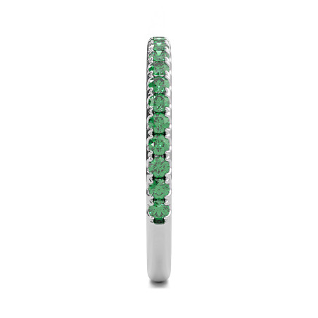 Demi Alliance Diamants Elle Or Blanc Tsavorites