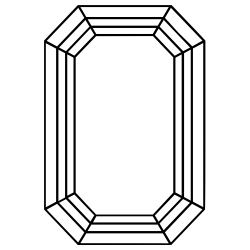 1,01-Karat Smaragdform Diamant
