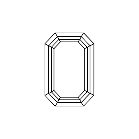1.01 قيراط الماس على شكل الزمرد