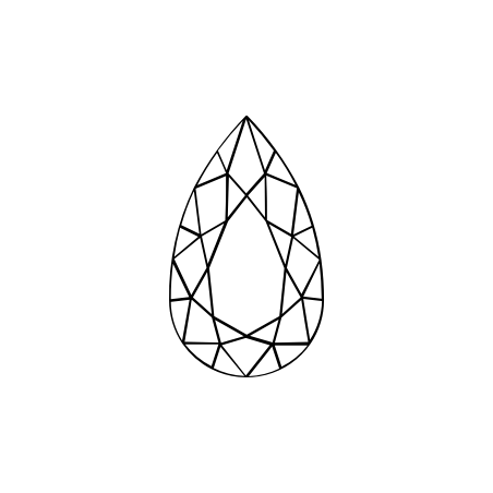 0.61 قيراط الماس على شكل الكمثرى