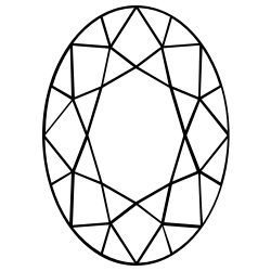 0,9-Karat Ovaler Diamant