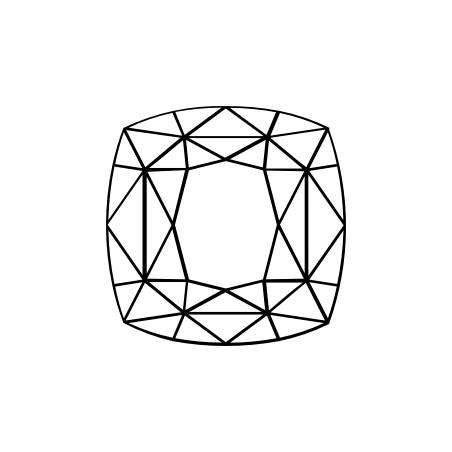 0.91 قيراط الماس بشكل وسادة