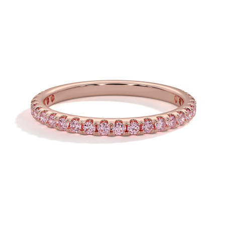 Venta Flash: Media Alianza LOVE en Oro Rosa y Turmalinas Rosas