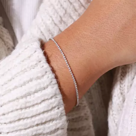 FLASH : Bracelet Rivière Diamants 1,00 Carat