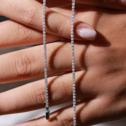 Bracelet rivière diamants 1 carat en platine 950 – Celinni