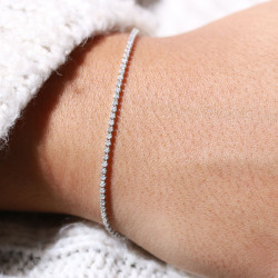 Bracelet rivière diamants 1 carat en platine 950 – Celinni