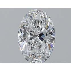 الماس على شكل بيضاوي بوزن 1.01 قيراط