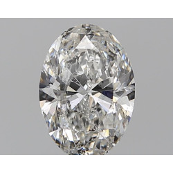 الماس على شكل بيضاوي بوزن قيراط واحد