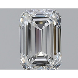 الماس على شكل زمرد بوزن 0.7 قيراط