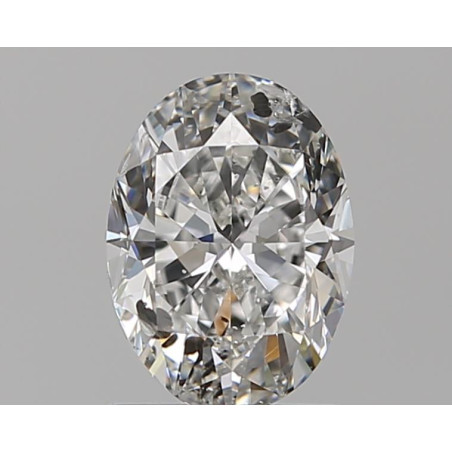 الماس على شكل بيضاوي بوزن قيراط واحد