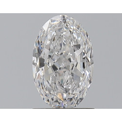 الماس على شكل بيضاوي بوزن قيراط واحد