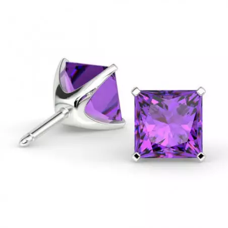 Boucles D'oreilles Promesse Princesse Amethyste