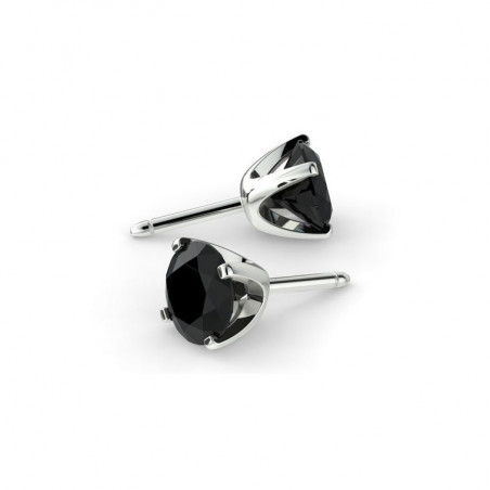 Boucles D'oreilles Promesse Diamants Noirs