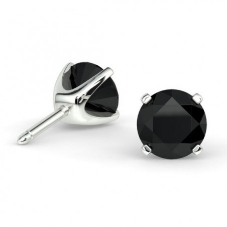 Boucles D'oreilles Promesse Diamants Noirs