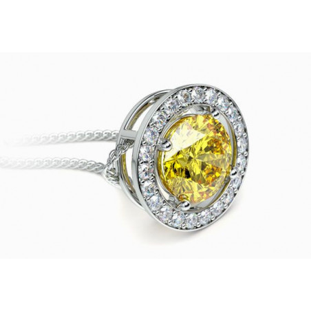 Pendant Mon amour Yellow Sapphire
