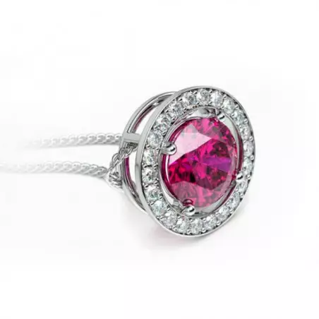 Colgante Mi Amor Zafiro Rosa
