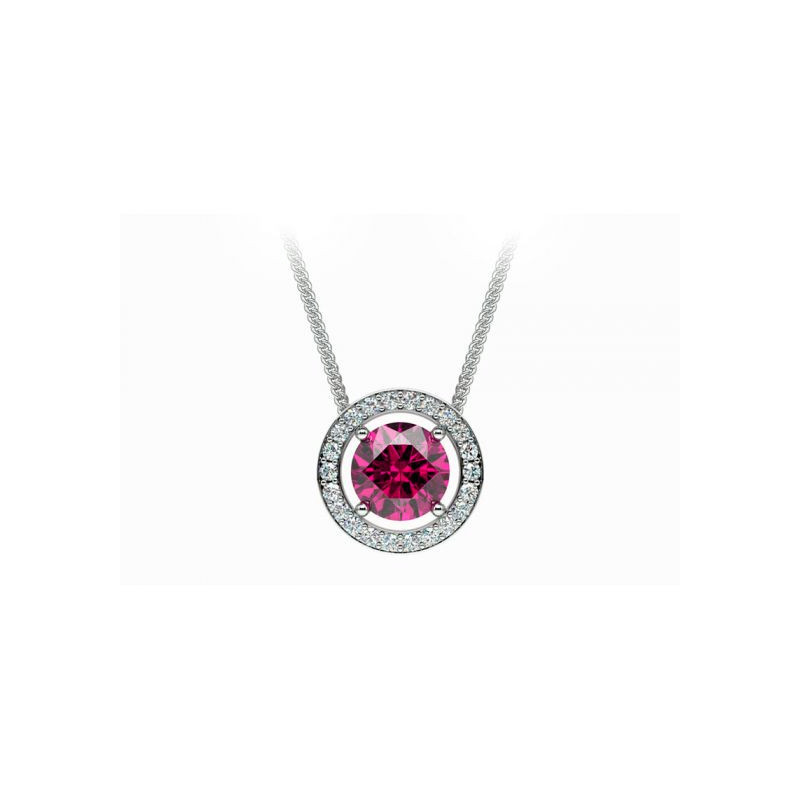 Pendentif Mon Amour Saphir Rose