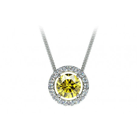 Pendant Ma vie Yellow Sapphire